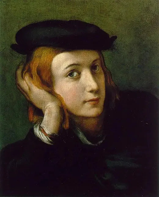 Retrato de jovem homem - Antonio da Correggio