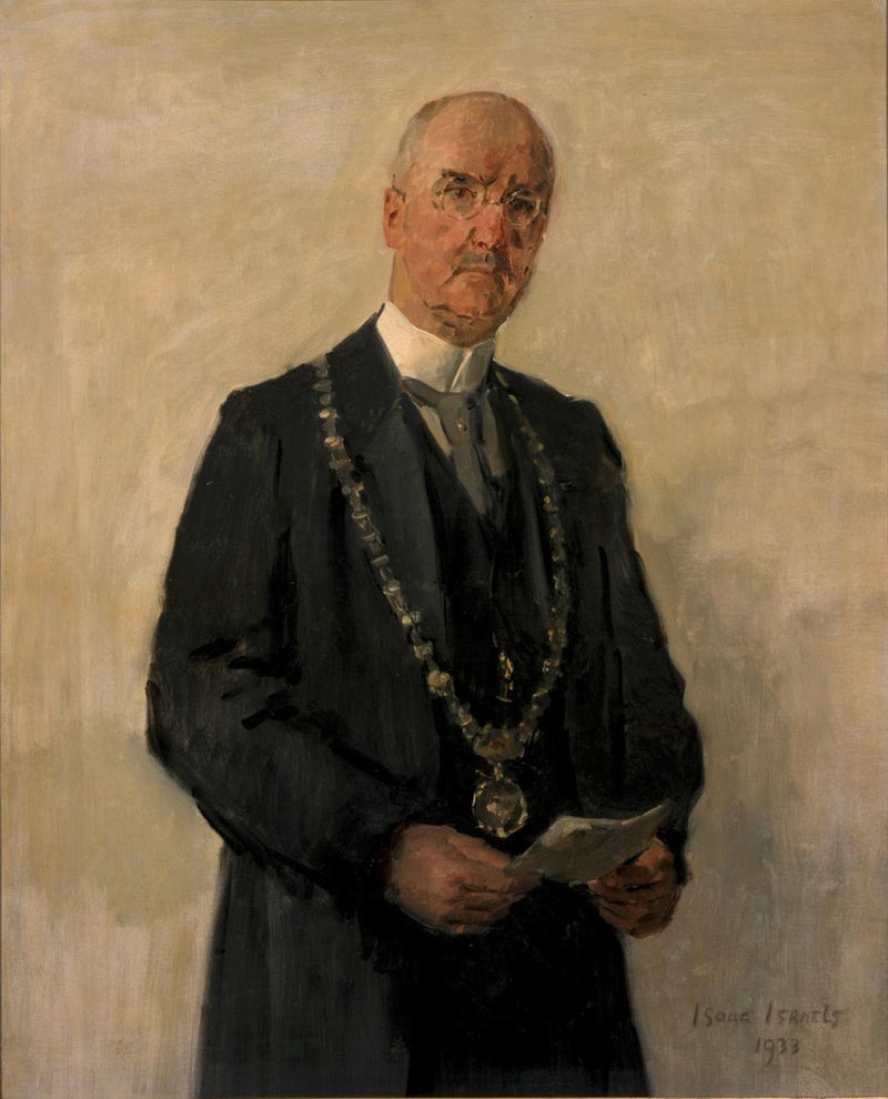 Retrato de Joachimus Pieter Fockema Andreae (1879-1949), prefeito de Utrecht - Isaac Israëls