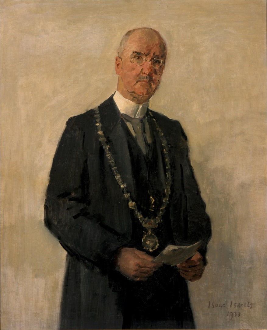 Retrato de Joachimus Pieter Fockema Andreae (1879-1949), prefeito de Utrecht - Isaac Israëls