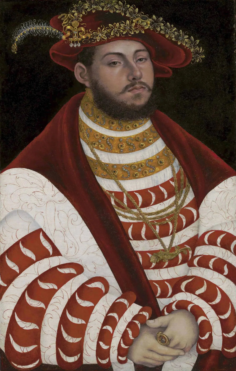 Retrato de Johann Friedrich, o Magnânimo, como príncipe-eleitor - Lucas Cranach, o Velho