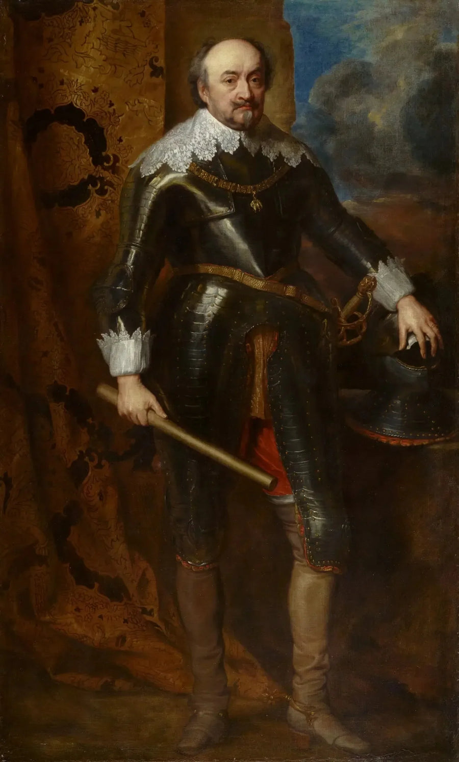 Retrato de Johann VIII, Conde de Nassau-Siegen - Antoine van Dyck