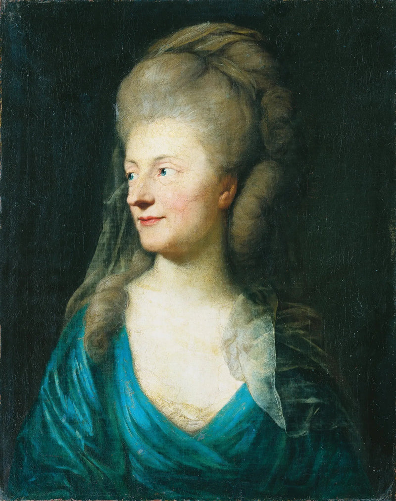 Retrato de Johanna Henriette Louise Condessa de Bestucheff-Rumin, née von Carlowitz (1717-1787) (?) - Anton Graff