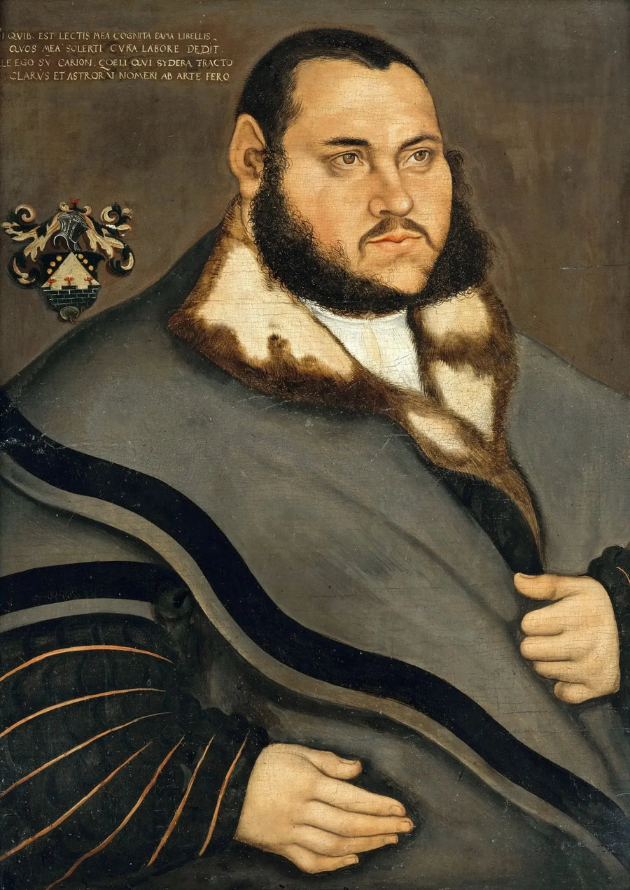 Retrato de Johannes Carion - Lucas Cranach, o Velho