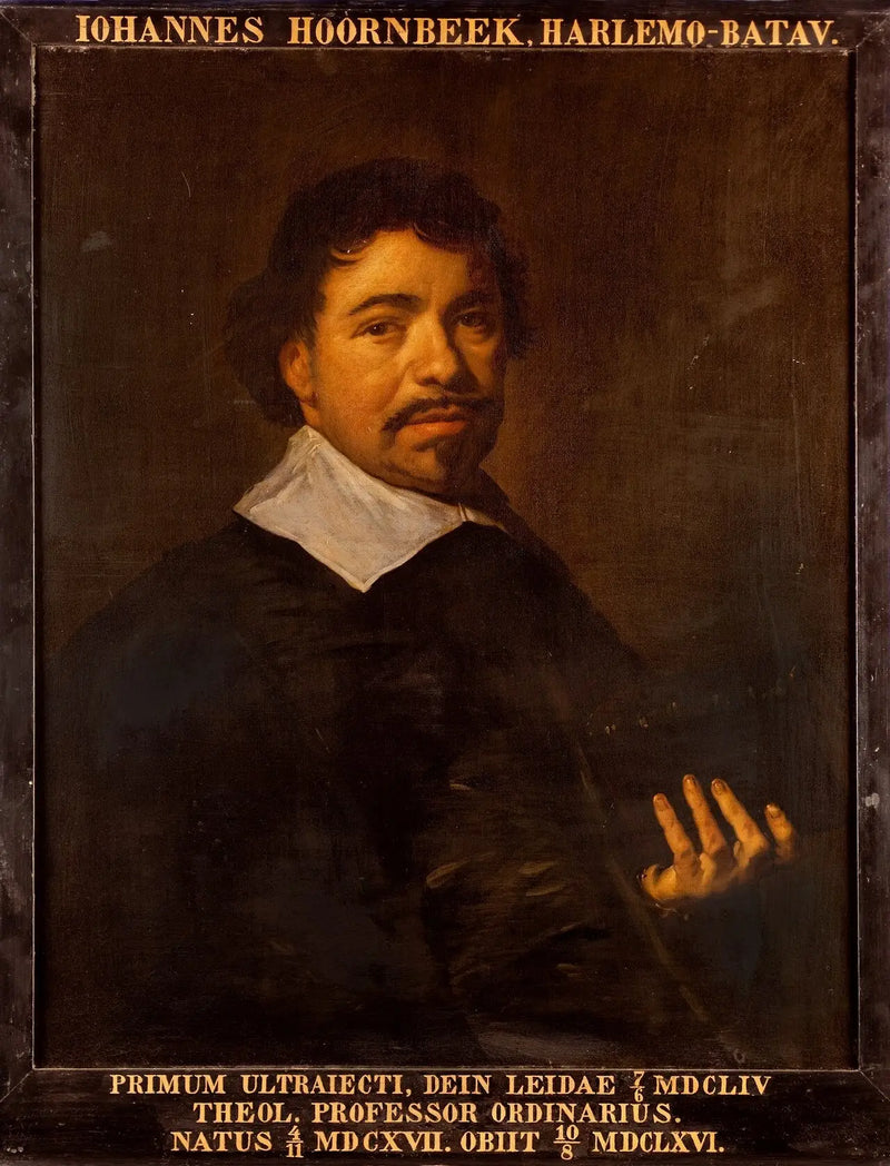 Retrato de Johannes Hoornbeek, professor em Leiden - Frans Hals