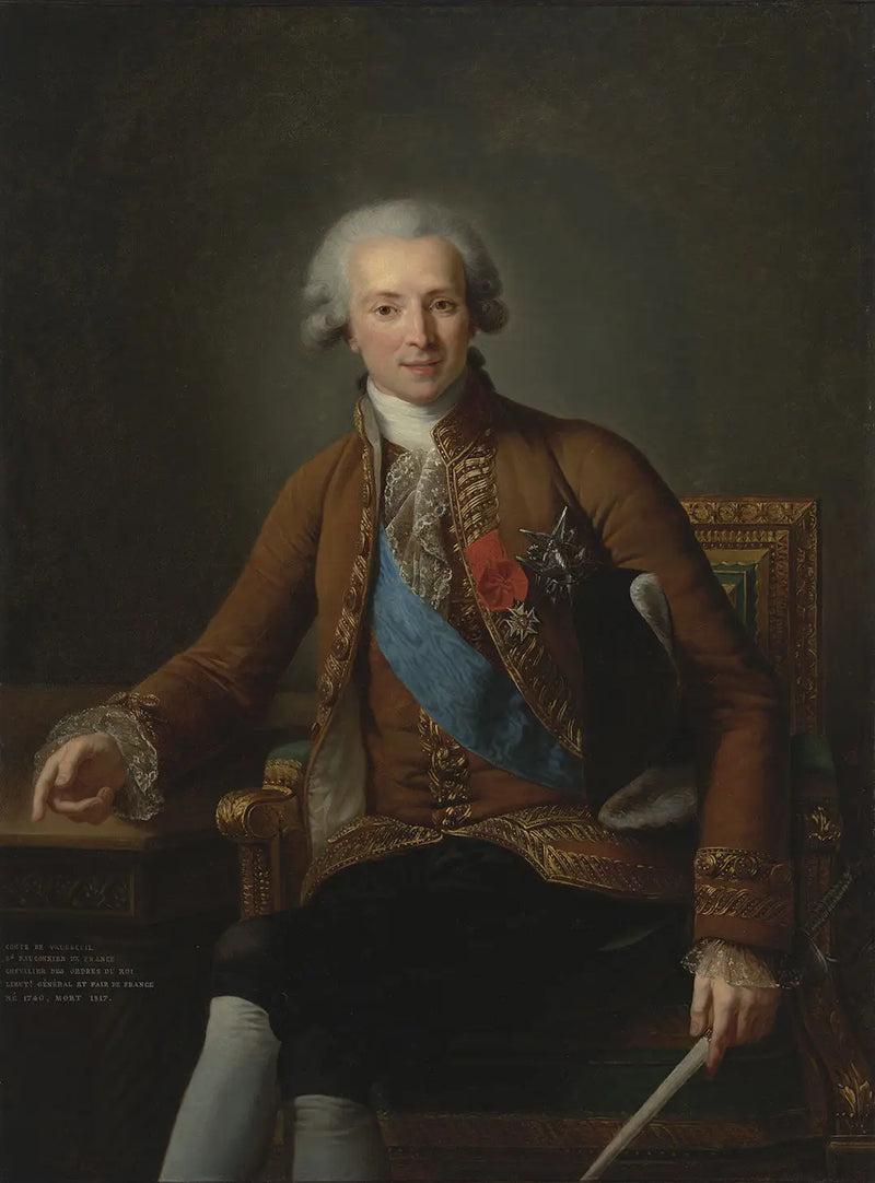 Retrato de Joseph Hyacinthe François de Paule de Rigaud, conde de Vaudreuil - Élisabeth Vigée Le Brun
