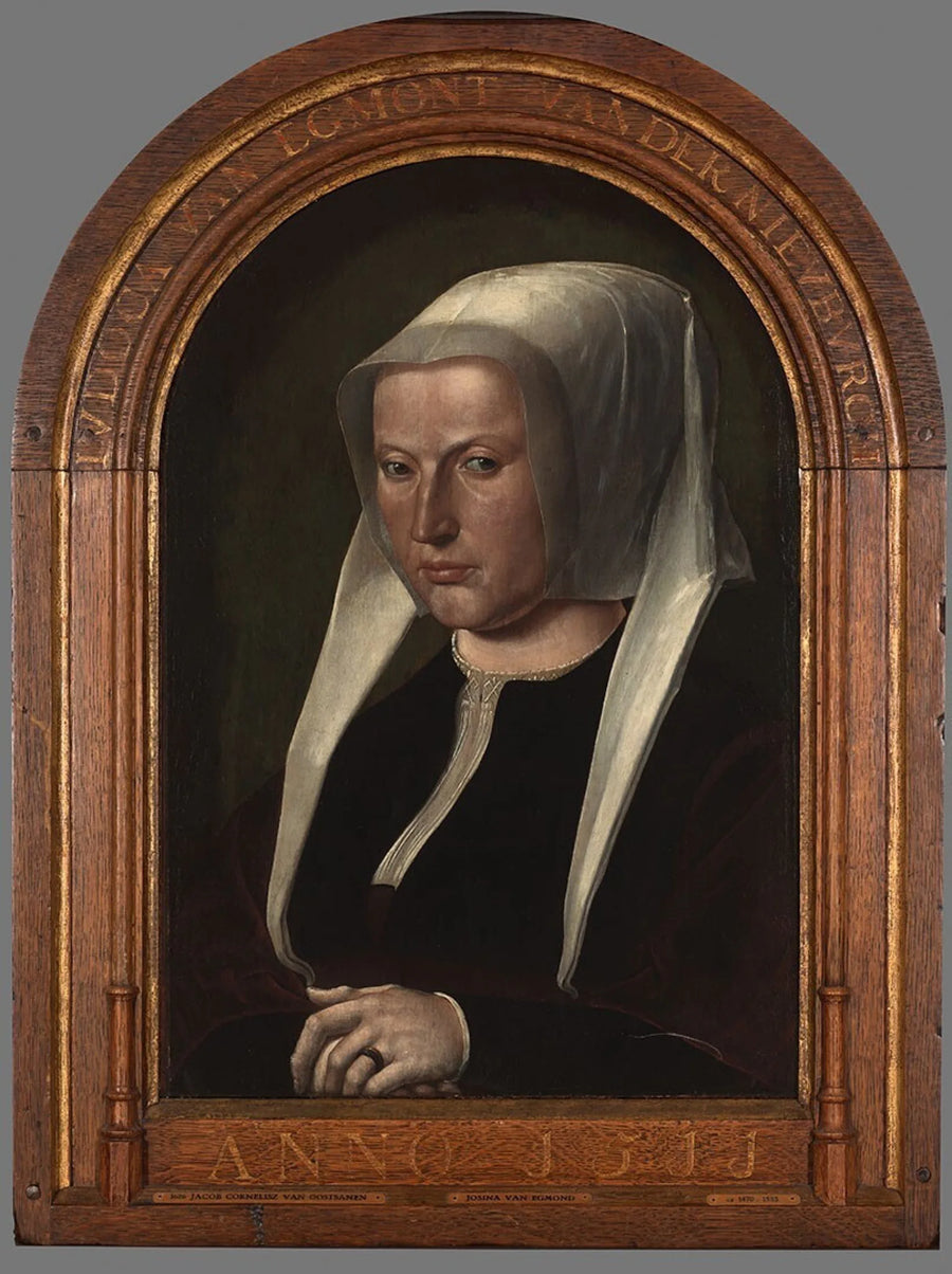 Retrato de Judoca van Egmond van der Nieuburgh - Jacob Cornelisz van Oostsanen