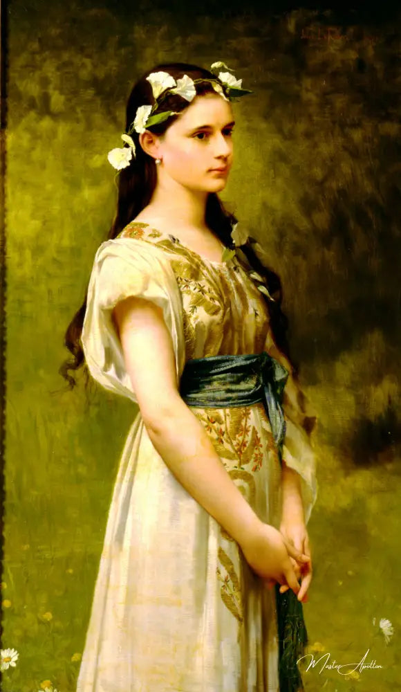 Portrait de Julia Foster Ward - Jules Lefebvre - Reproductions de tableaux et peintures haut de gamme