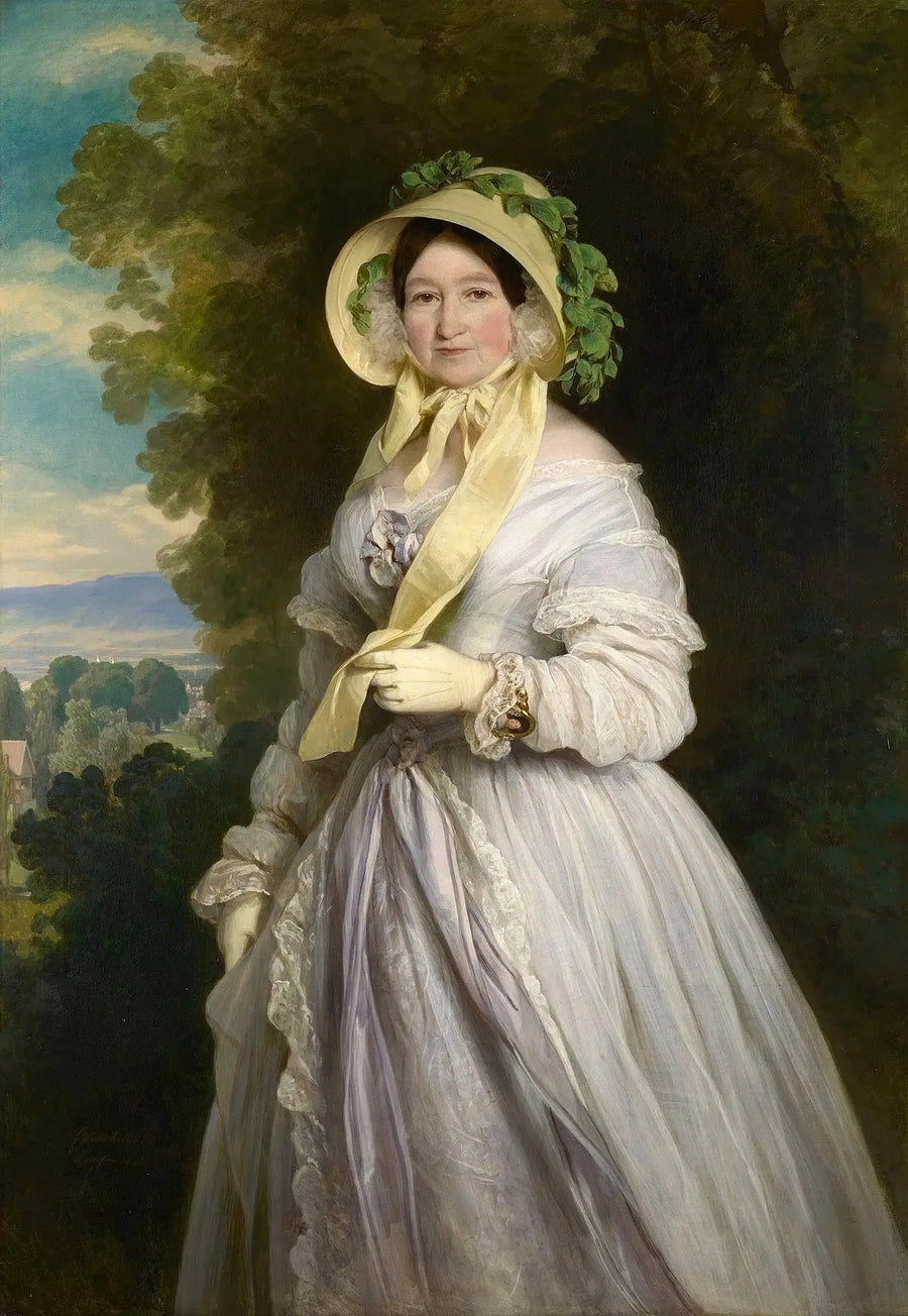 Retrato de Juliane, princesa de Saxe-Coburgo-Saalfeld - Franz Xaver Winterhalter