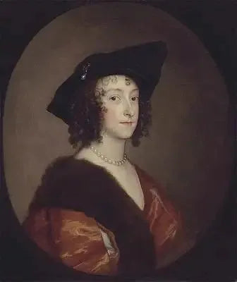 Retrato de Katherine Wotton, Lady Stanhope, condessa de Chesterfield (1609-1667) - Antoine van Dyck