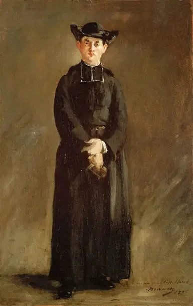 Retrato do abade Hurel - Édouard Manet