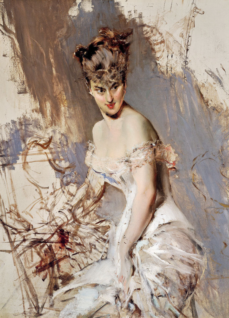 Retrato da atriz Alice Regnault - Giovanni Boldini