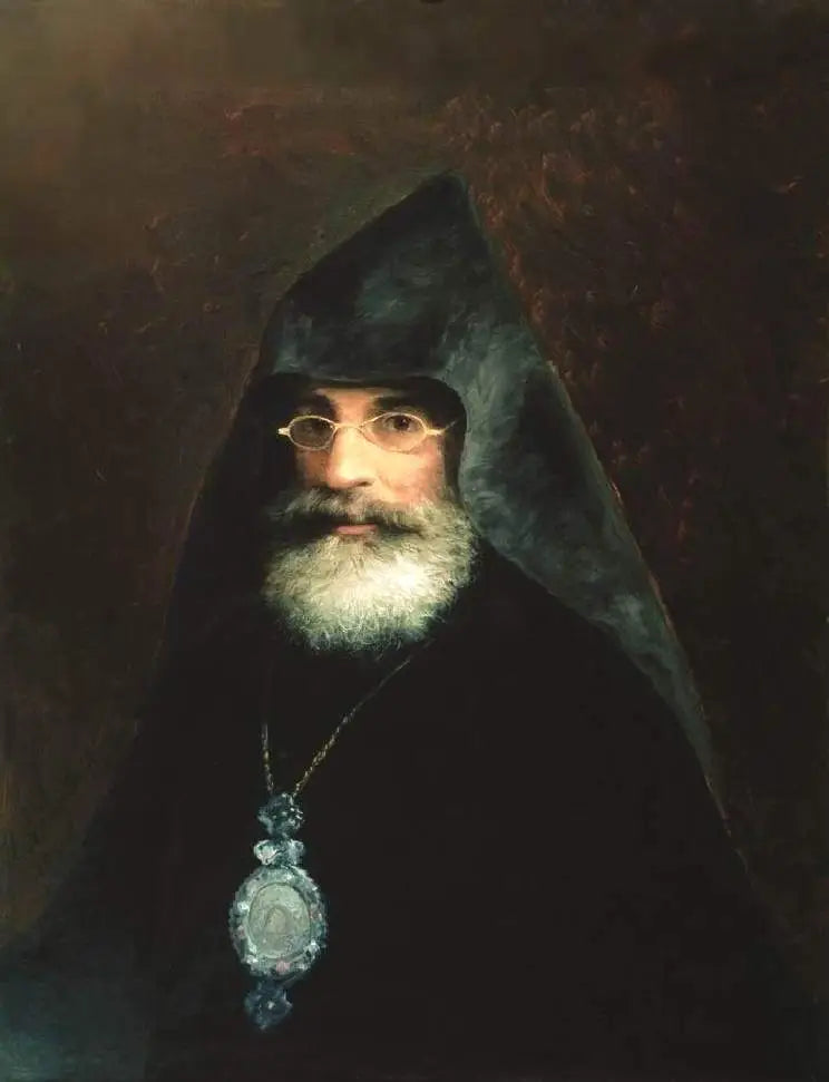 Retrato do arcebispo Gabriel Aivazyan (irmão de I. Aivazovsky) - Ivan Aïvazovski