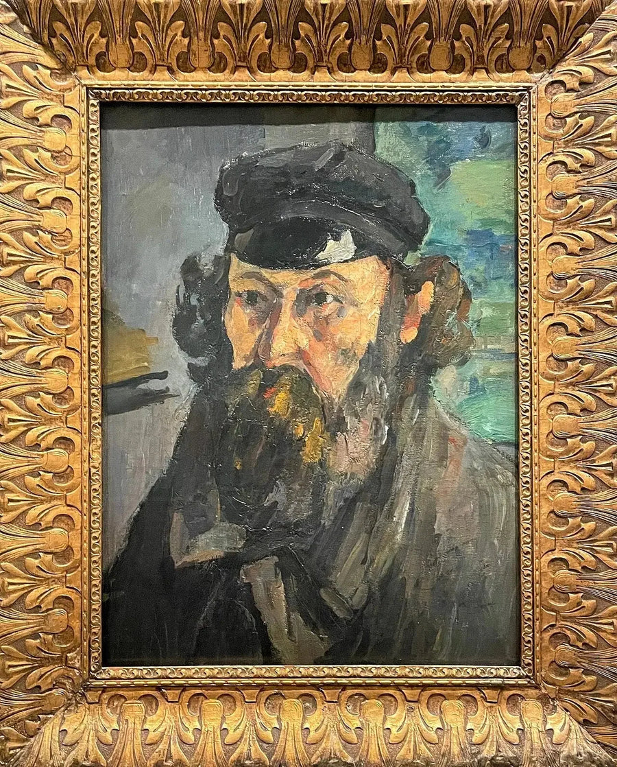 Retrato do artista com boné - Paul Cézanne