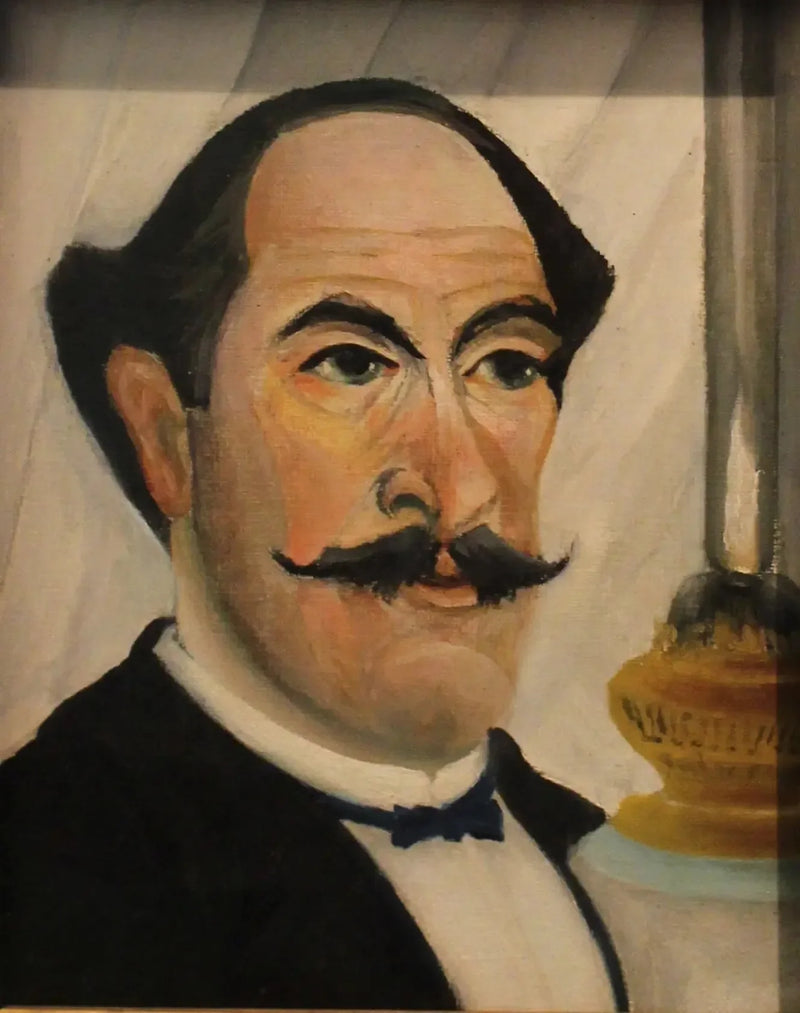 Retrato do artista com a lâmpada - Henri Rousseau