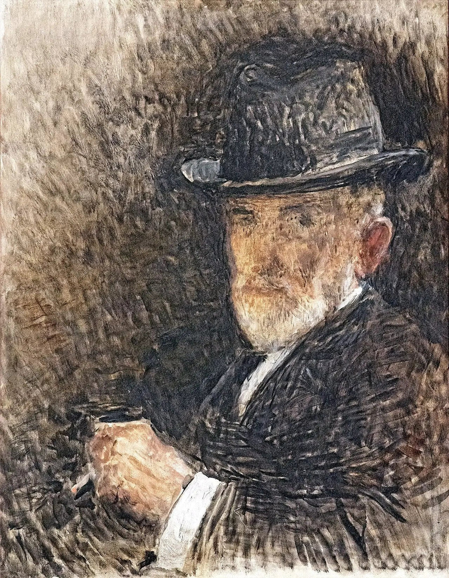 Retrato do artista com chapéu - Léon Bonnat