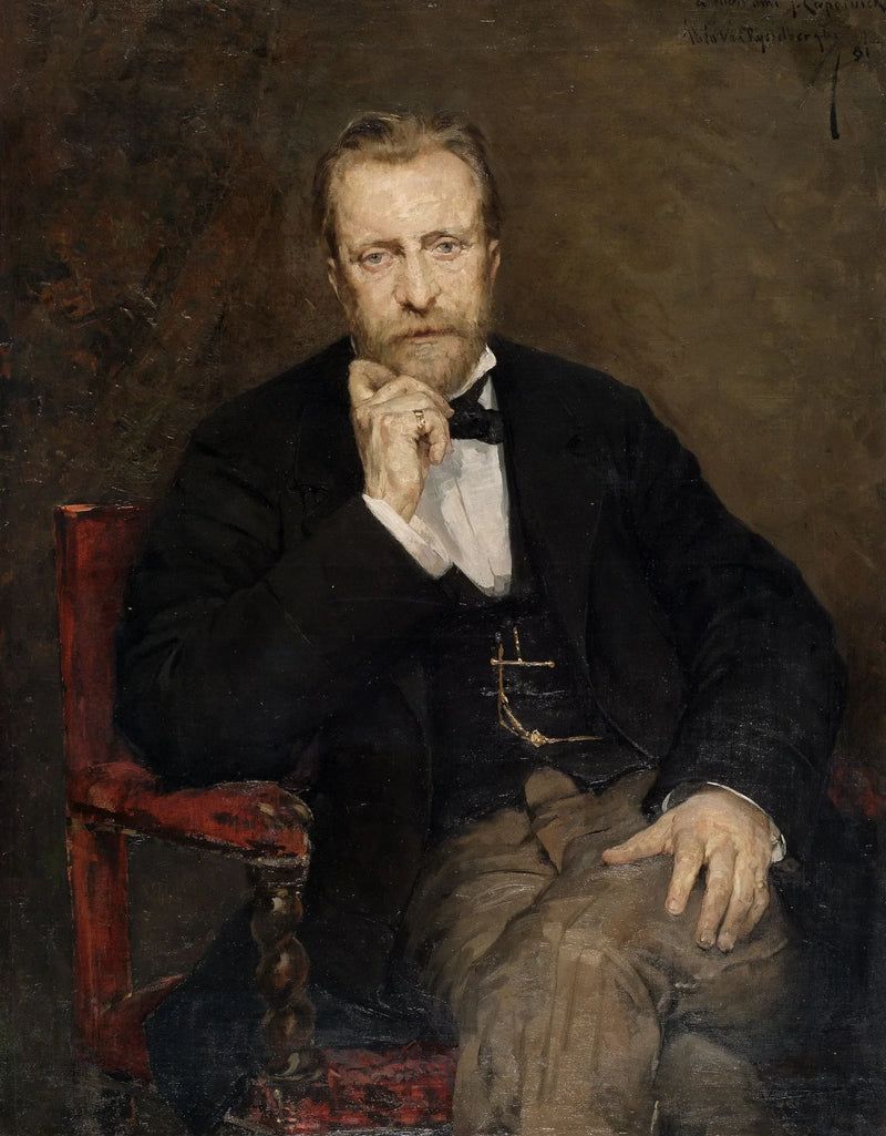 Retrato do artista Jean Capeinick - Théo van Rysselberghe