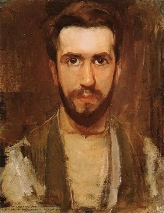 Reproduction du tableau « Portrait de l'artiste - Piet Mondrian » par Alpha Reproduction en peinture à l’huile