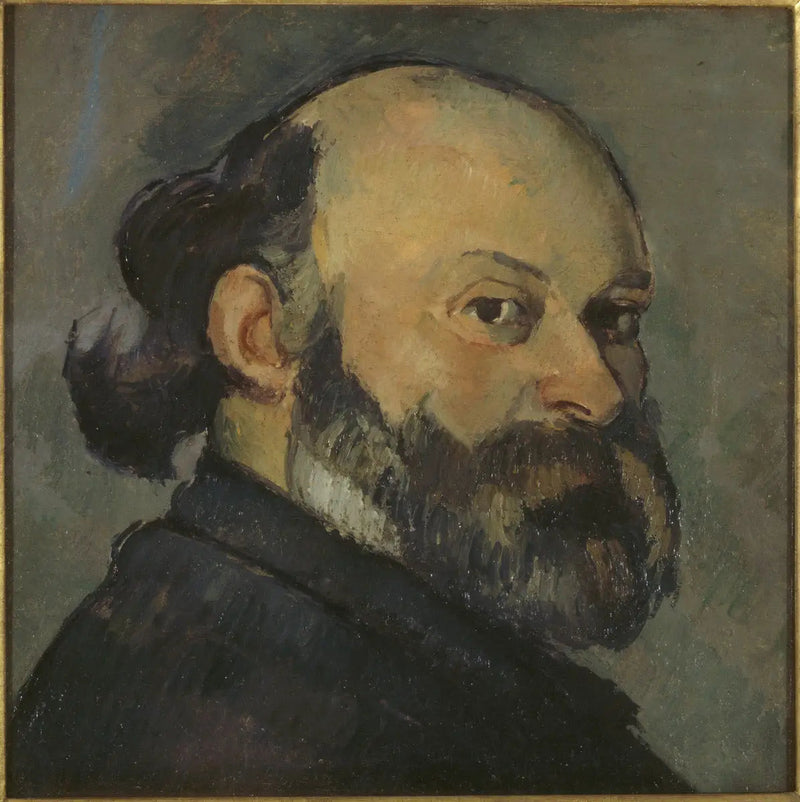 Retrato do artista olhando por cima do ombro - Paul Cézanne