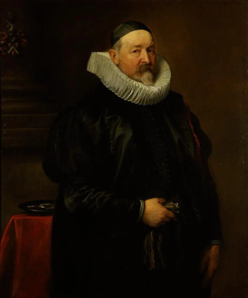 Retrato do capelão da cidade de Antuérpia, Adriaen Stevens, de 68 anos - Antoine van Dyck