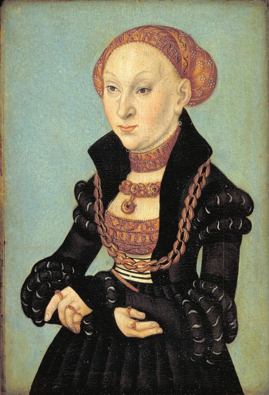 Retrato da eletricista Sibylle de Saxe (1510-1569) - Lucas Cranach o Velho