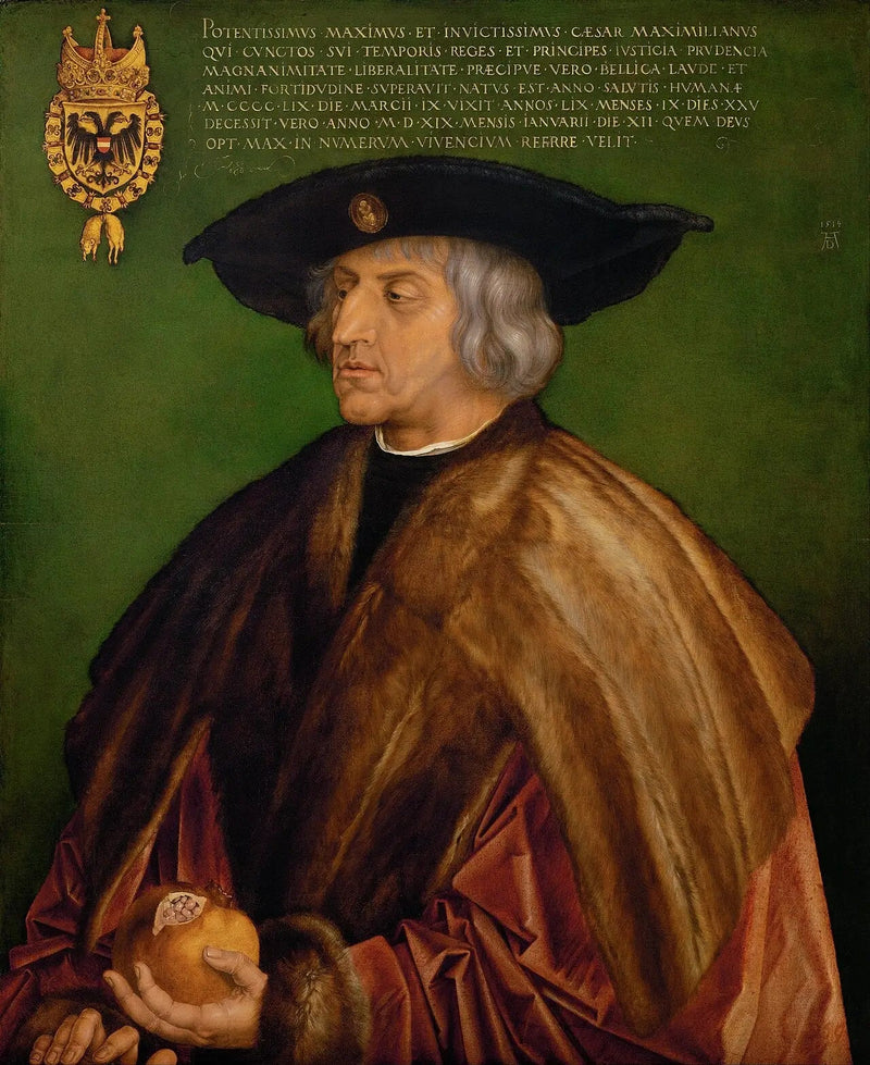 Retrato do imperador Maximiliano I - Albrecht Dürer