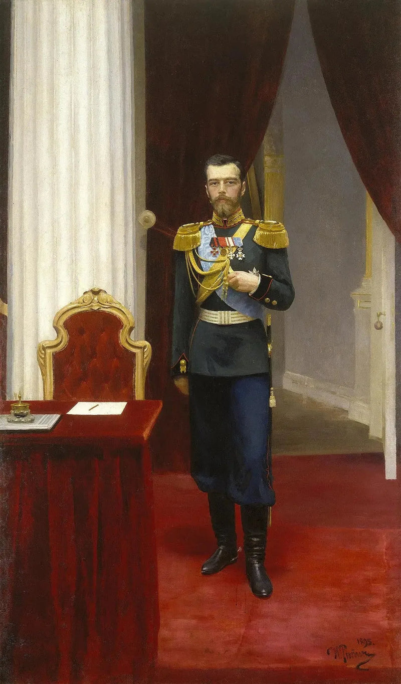 Retrato do imperador Nicolau II - Ilya Repin