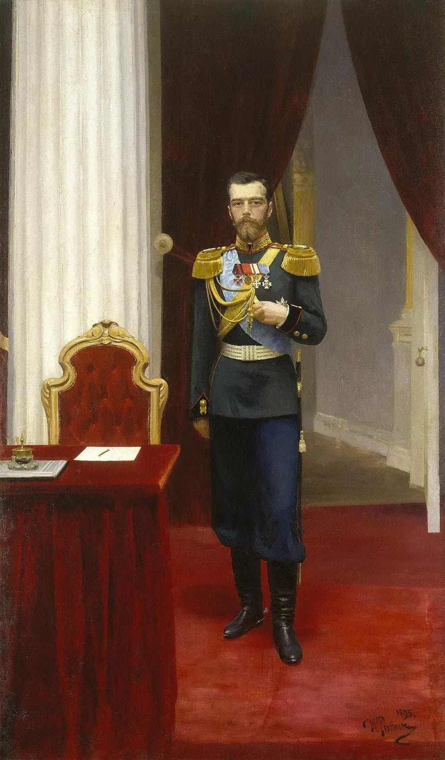 Retrato do imperador Nicolau II - Ilya Repin