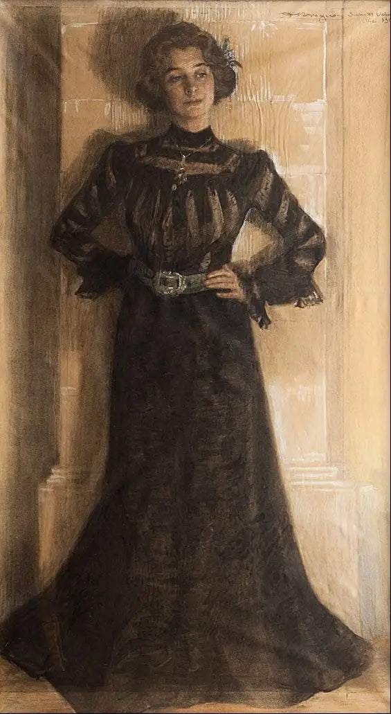 Retrato da esposa do artista: Marie Kröyer - Peder Severin Krøyer