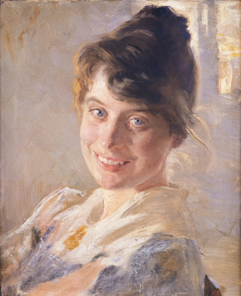 Retrato da esposa do artista, Marie - Peder Severin Krøyer