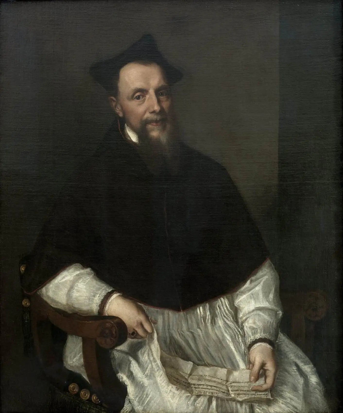 Portrait de l'évêque Ludovico Beccadelli - Titian image 1 copie peinte à la main à l’huile