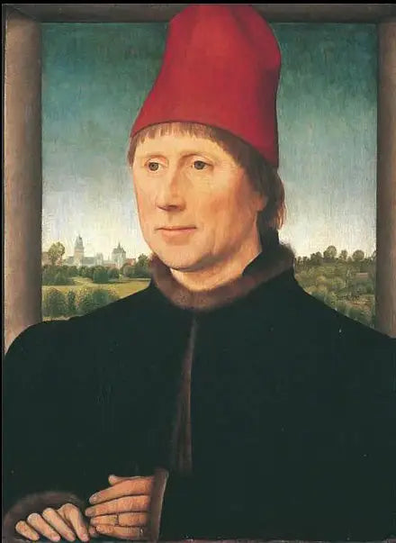 Retrato do homem com gorro vermelho - Hans Memling
