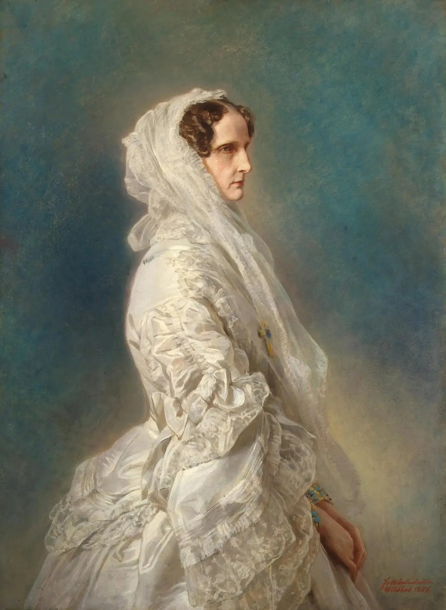 Retrato da Imperatriz Alexandra Fiódorovna - Franz Xaver Winterhalter