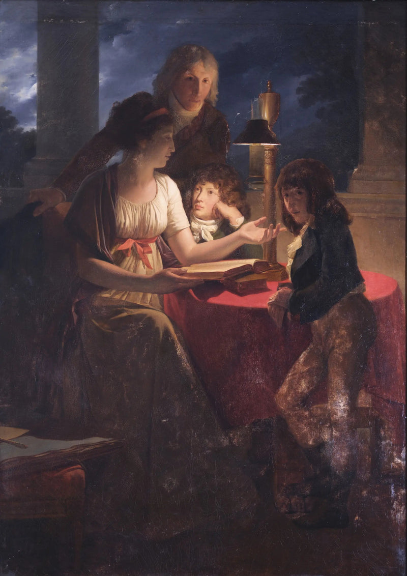 Retrato do ourives Henri Auguste e de sua família - François Gérard