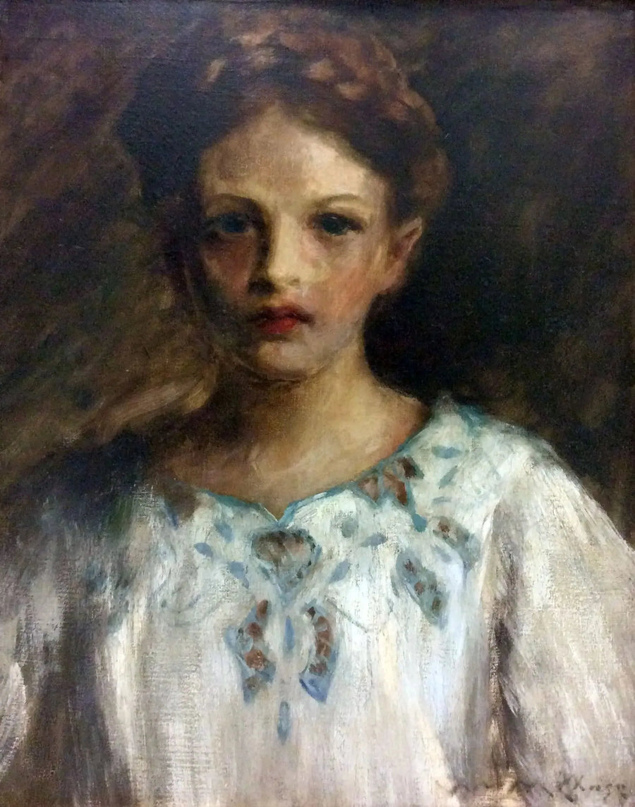 Retrato da baronesa Ida-Gro van Dahlerup - William Merritt Chase