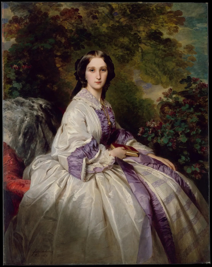 Retrato da condessa Alexandre Nikolaïevitch Lamsdorff - Franz Xaver Winterhalter