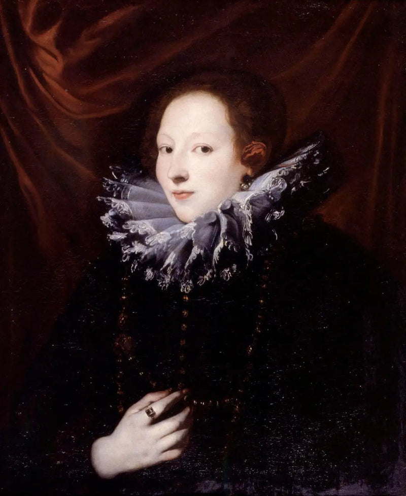 Retrato da condessa Antonia Demarini (?-?), esposa de Francesco Lercari, doge de Gênova - Antoine van Dyck