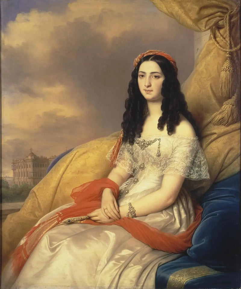 Retrato da condessa d'Ash - Charles de Steuben