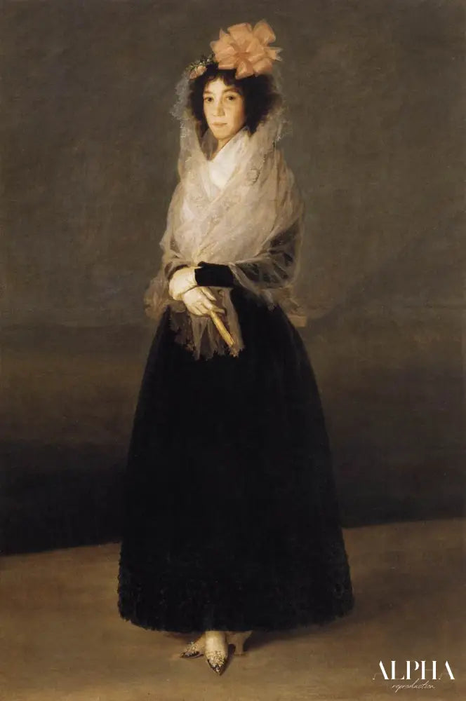 Portrait de la comtesse del Carpio - Francisco de Goya - Reproductions de tableaux et peintures haut de gamme