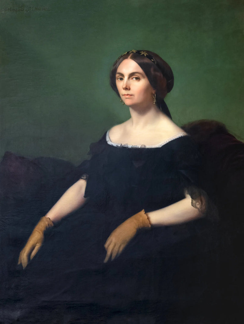 Retrato da condessa de Goyon - Hippolyte Flandrin