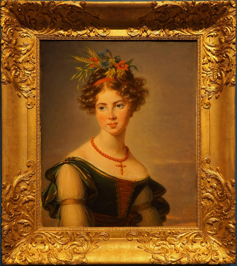 Retrato da condessa Joséphine Mathilde Henriette Caroline de Baussancourt, née Bernard de Sassenay - Élisabeth Vigée Le Brun