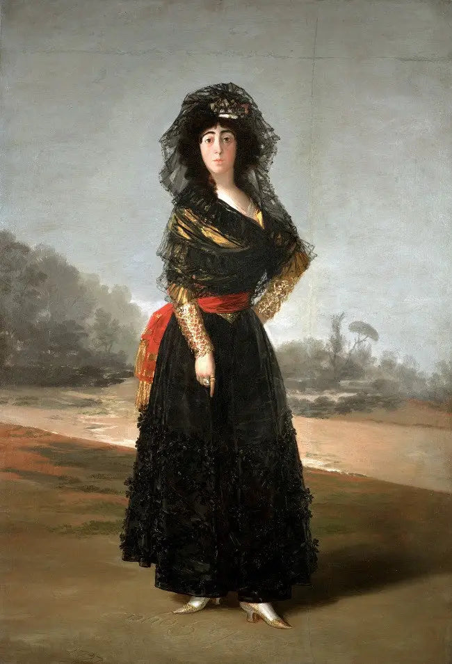 Retrato da duquesa de Alba em Luto - Francisco de Goya