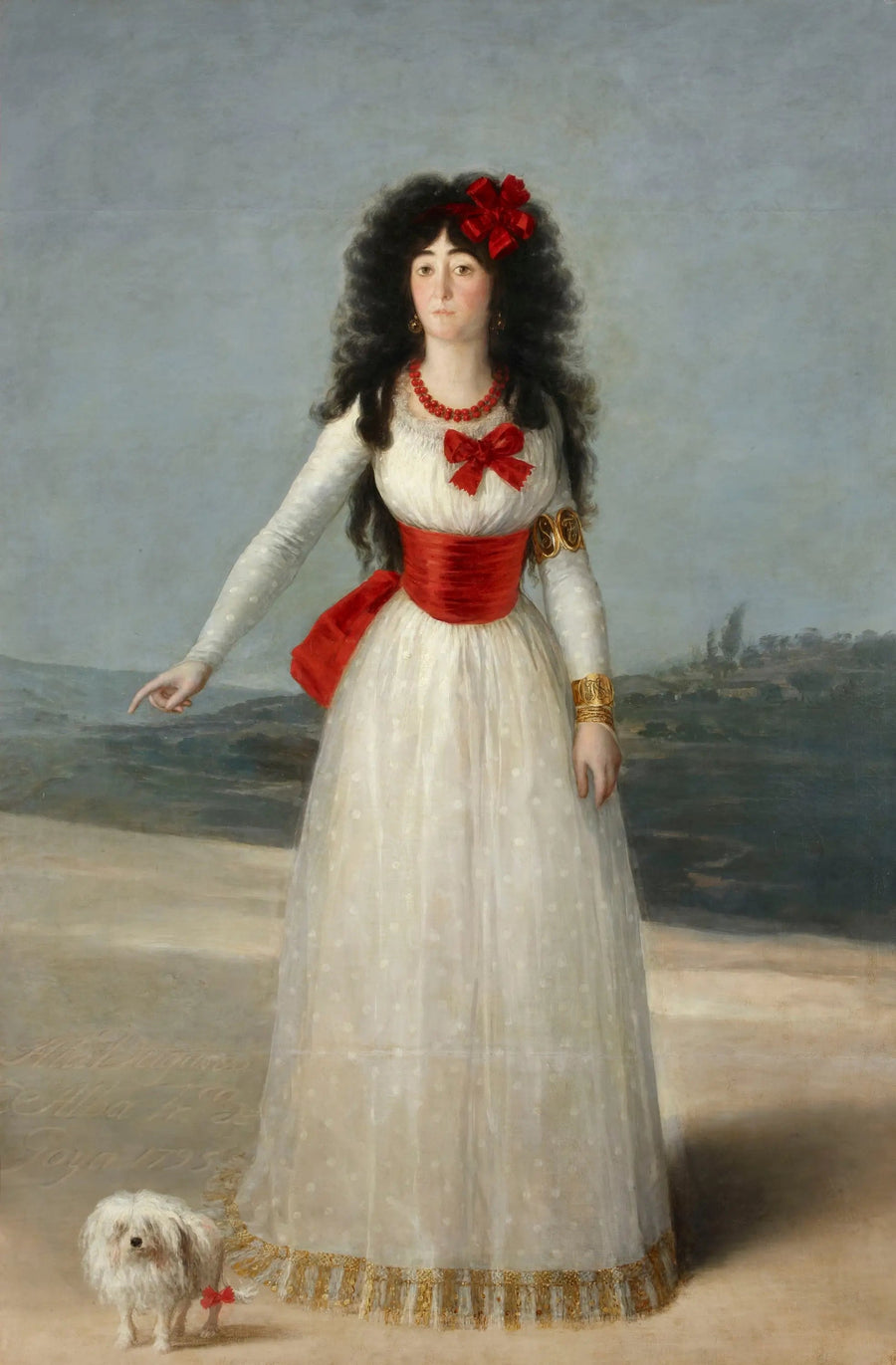retrato da duquesa de Alba - Francisco de Goya