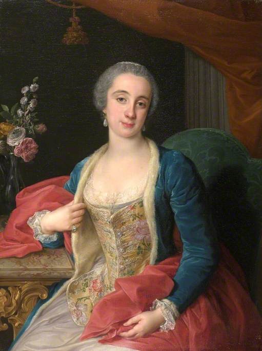 Retrato da duquesa Sforza Cesarini (falecida em 1765) - Pompeo Batoni