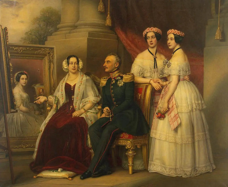 Retrato da família do duque de Sax-Altenburg Joseph - Joseph Karl Stieler