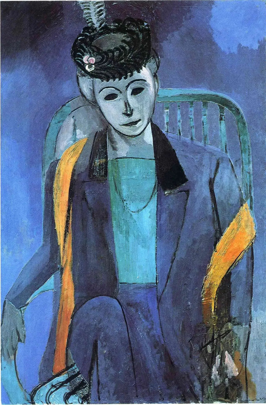 Retrato da esposa do artista - Henri Matisse