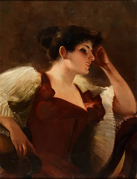 Retrato da filha do artista - Luis Ricardo Falero