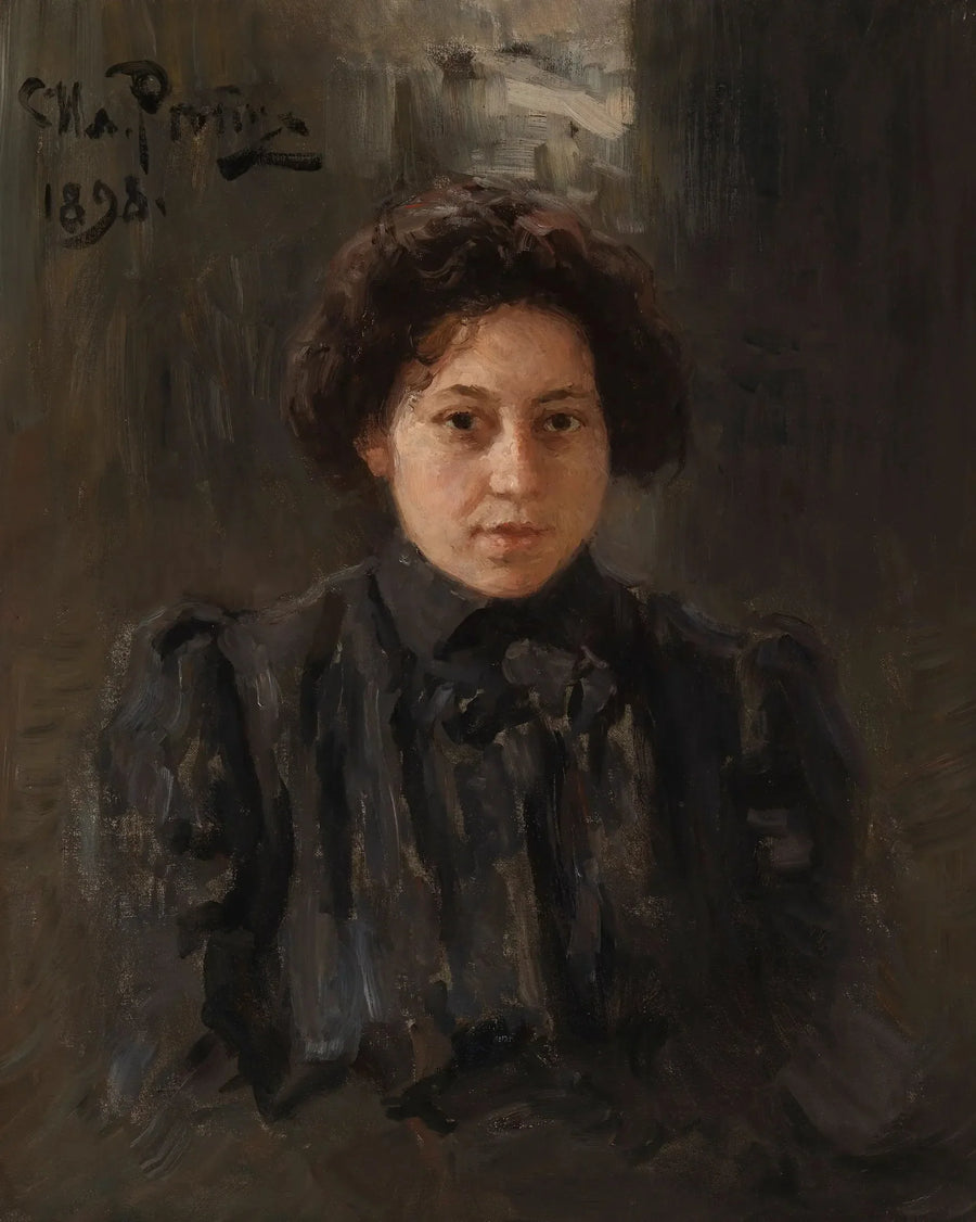 Retrato da filha do artista Nadezhda Repina - Ilya Repin