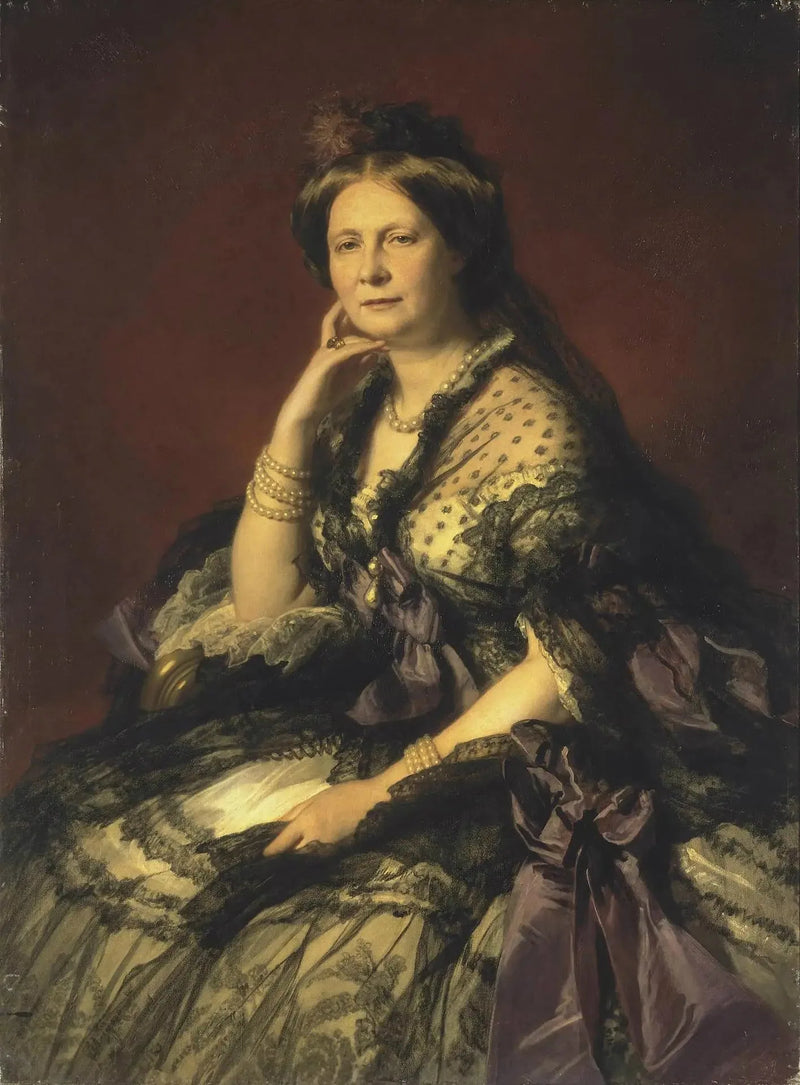 Retrato da grande-duquesa Elena Pavlovna - Franz Xaver Winterhalter