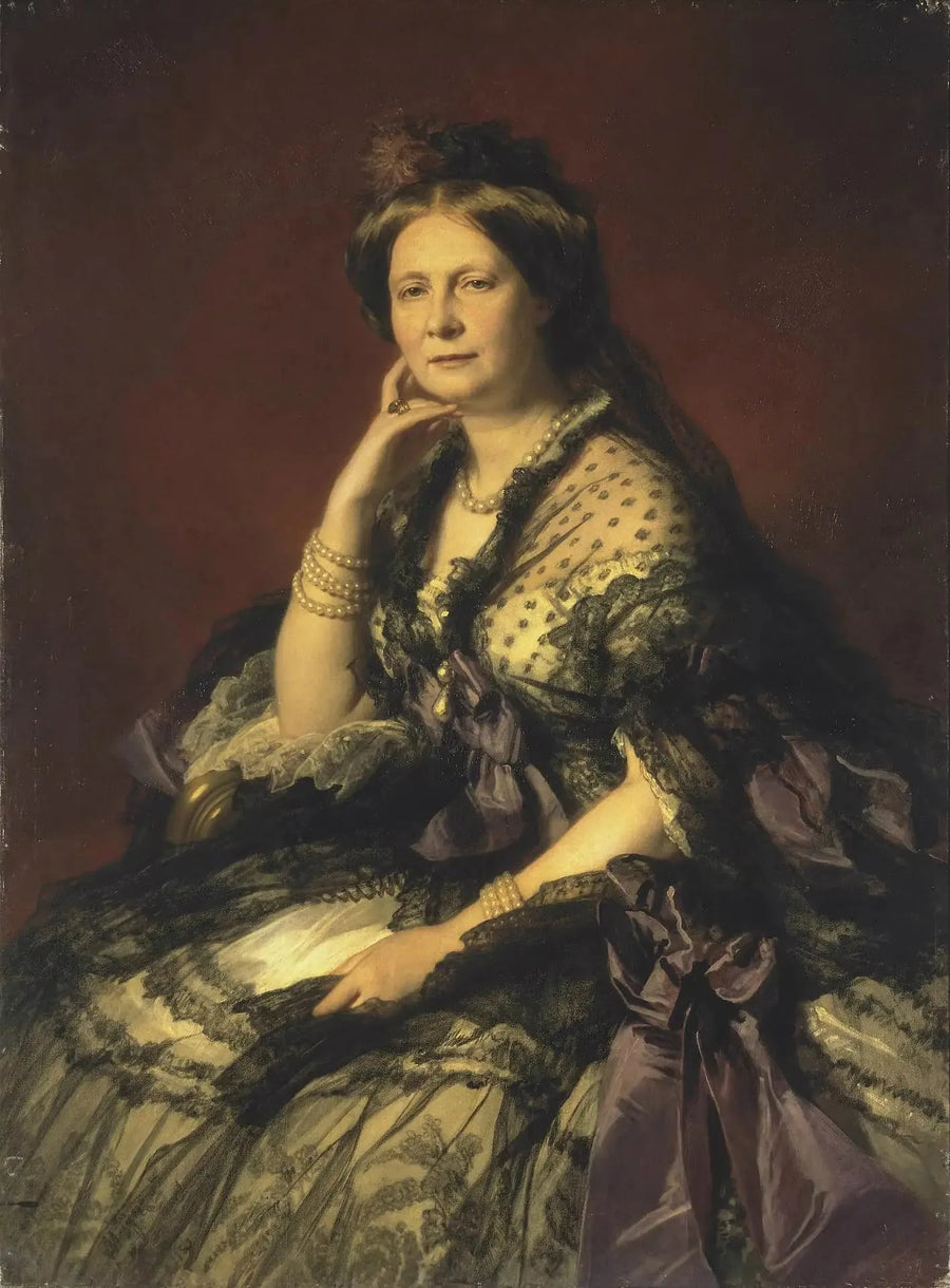 Retrato da grande-duquesa Elena Pavlovna - Franz Xaver Winterhalter