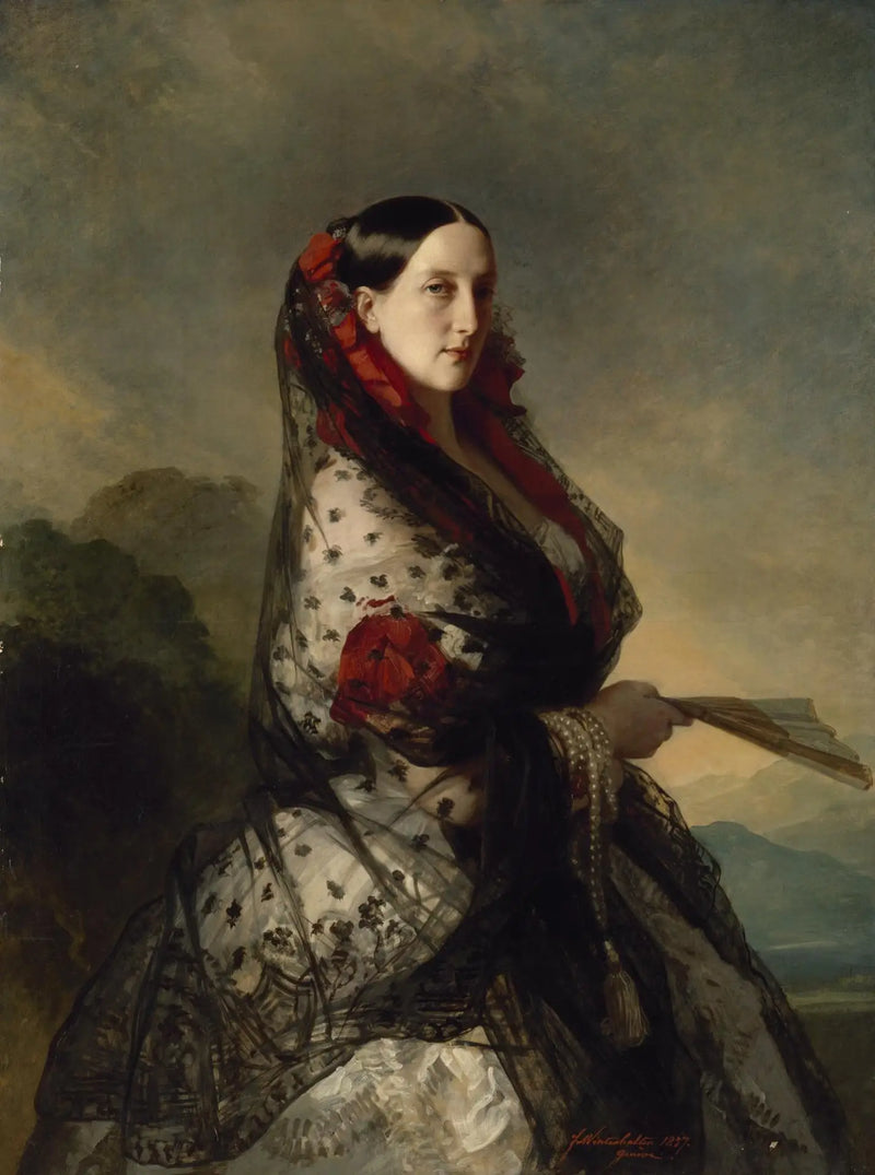 Retrato da grande-duquesa Maria Nikolaïevna - Franz Xaver Winterhalter